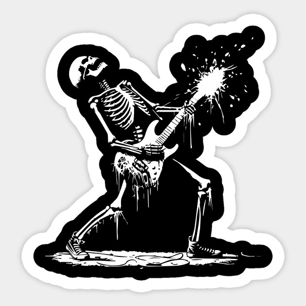 skeleton rocks Sticker by lkn